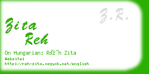 zita reh business card